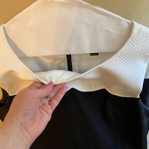 Tahari Black and white dress size 10 - Picture 4 of 13
